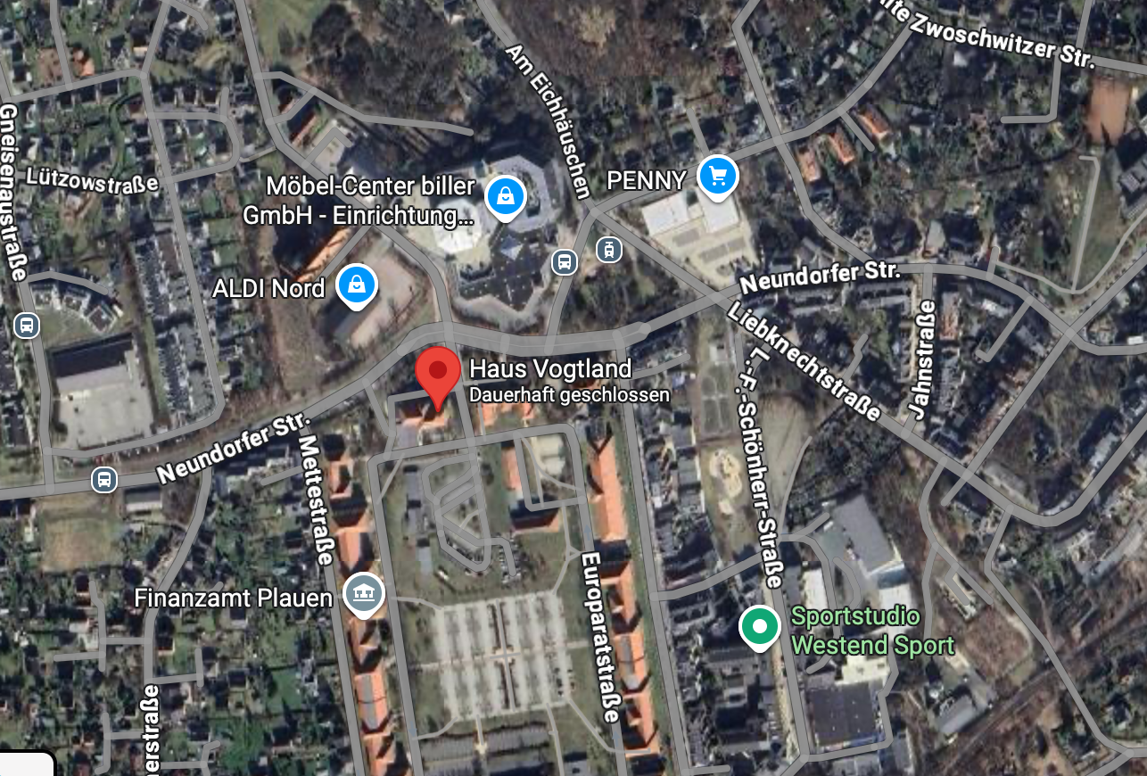 Haus Vogtland Plauen Google Maps